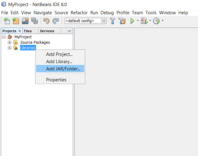 add jar to netbeans project